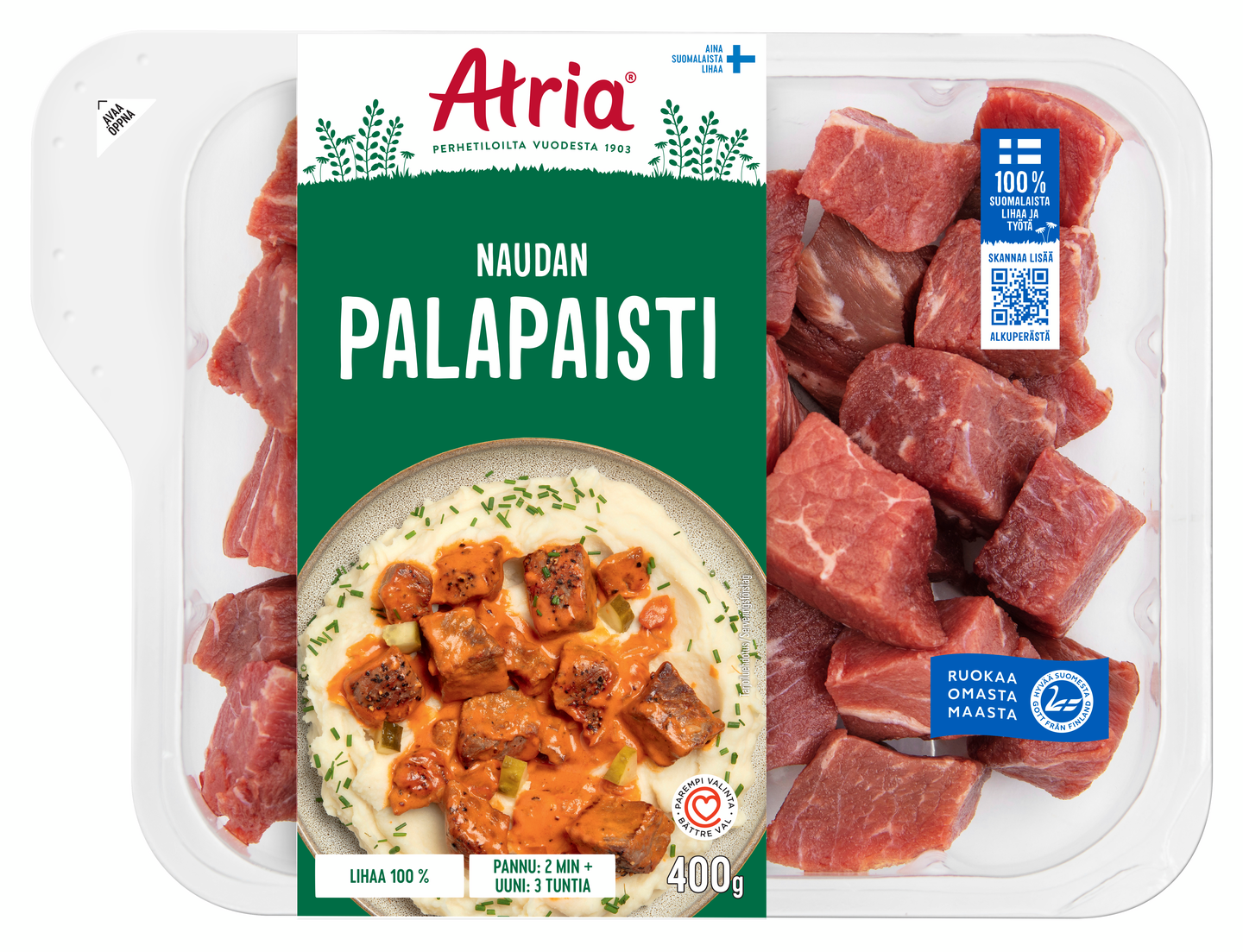Atria Naudan palapaisti 400 g