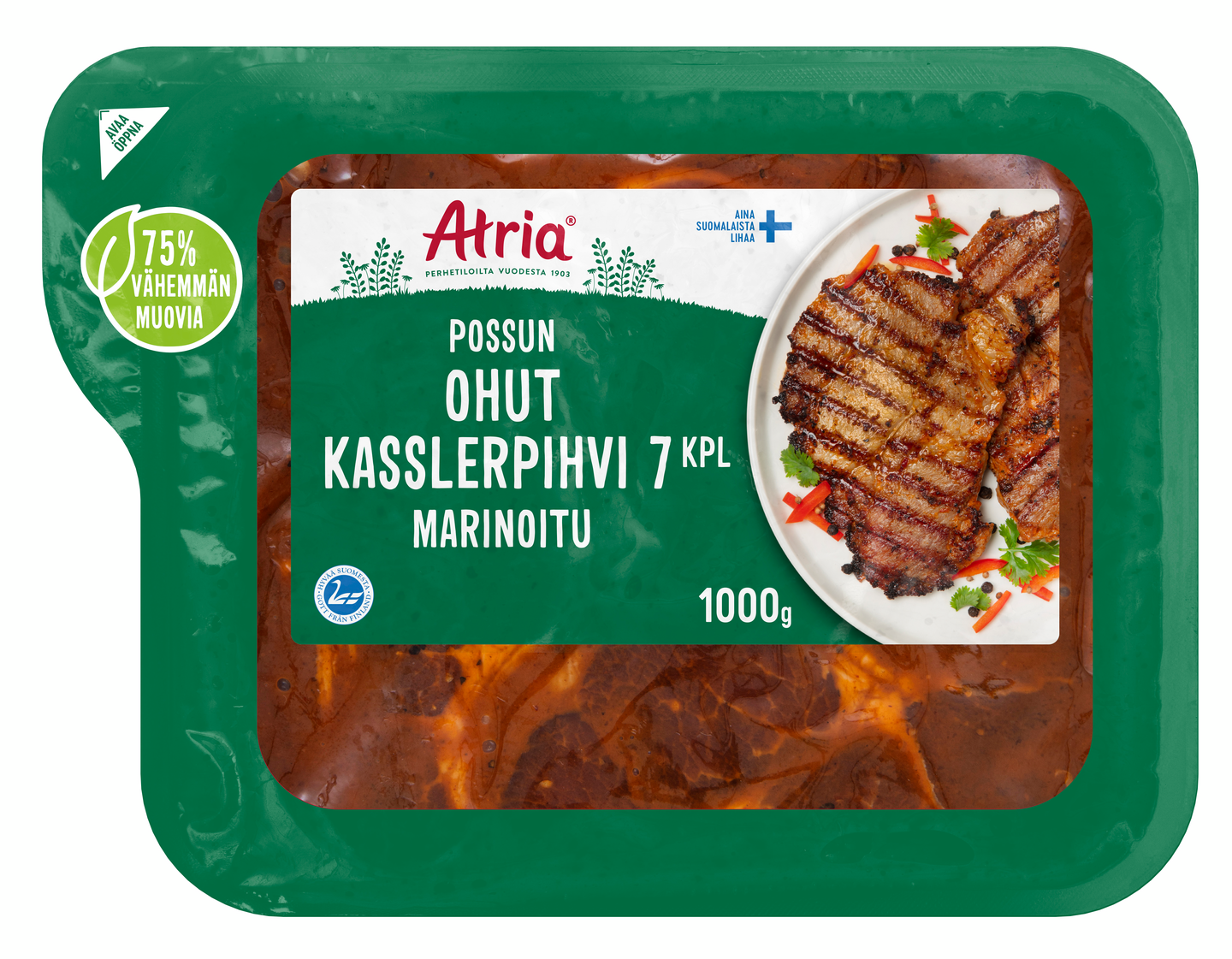 Atria Possun Ohut Kasslerpihvi Marinoitu 1kg