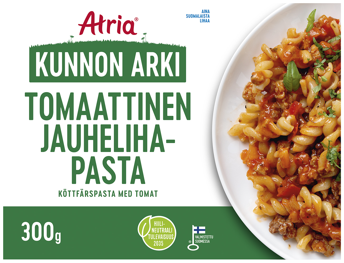 Atria Kunnon Arki tomaattinen jauhelihapasta 300g