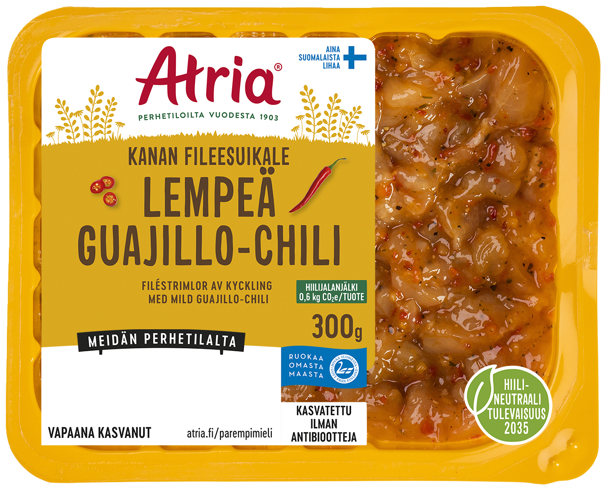 Atria Kanan Fileesuikale Lempeä Guajillo-Chili 300g