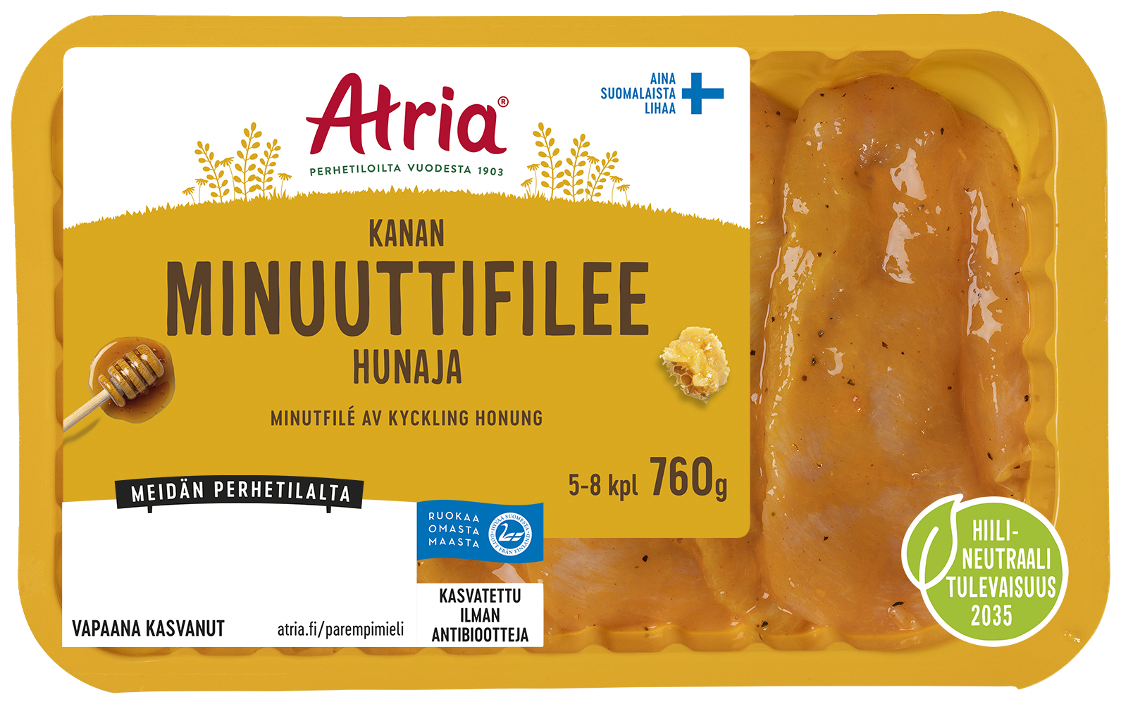 Atria Kanan Minuuttifilee Hunaja 760g