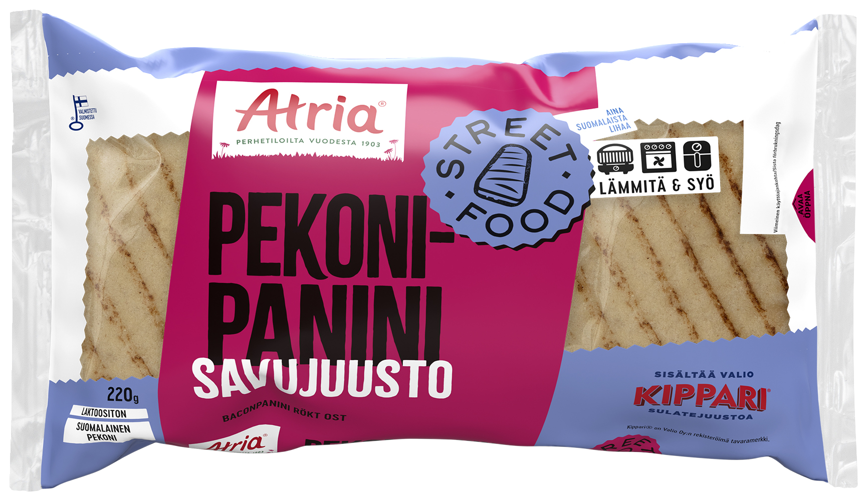 Atria pekonipanini savujuusto 220 g