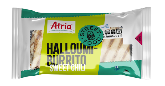 Atria halloumiburrito sweet chili 220g