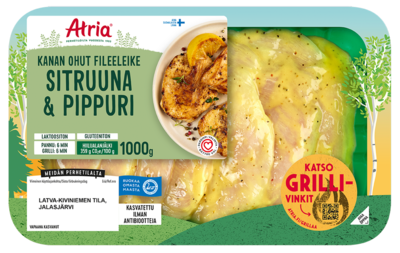 Atria Kanan ohut fileeleike sitruuna & pippuri 1000 g