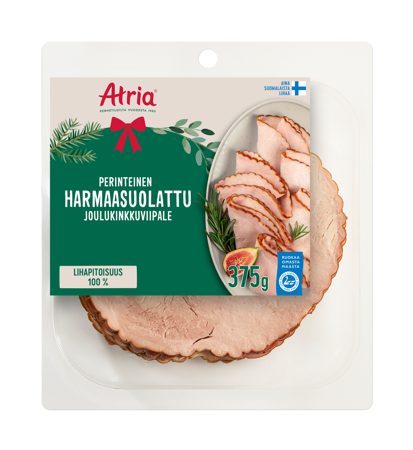 Atria Perinteinen Harmaasuolattu Joulukinkkuviipale 375g