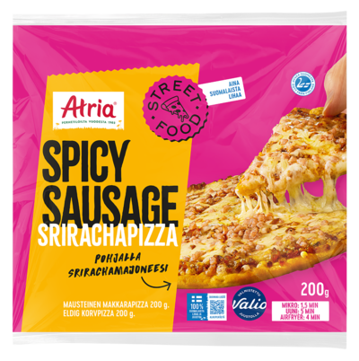 Atria srirachapizza spicy sausage 200g