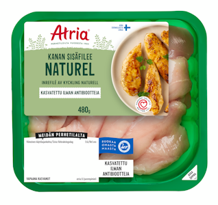 Atria Perhetilan 480g naturel kanan sisäfilee