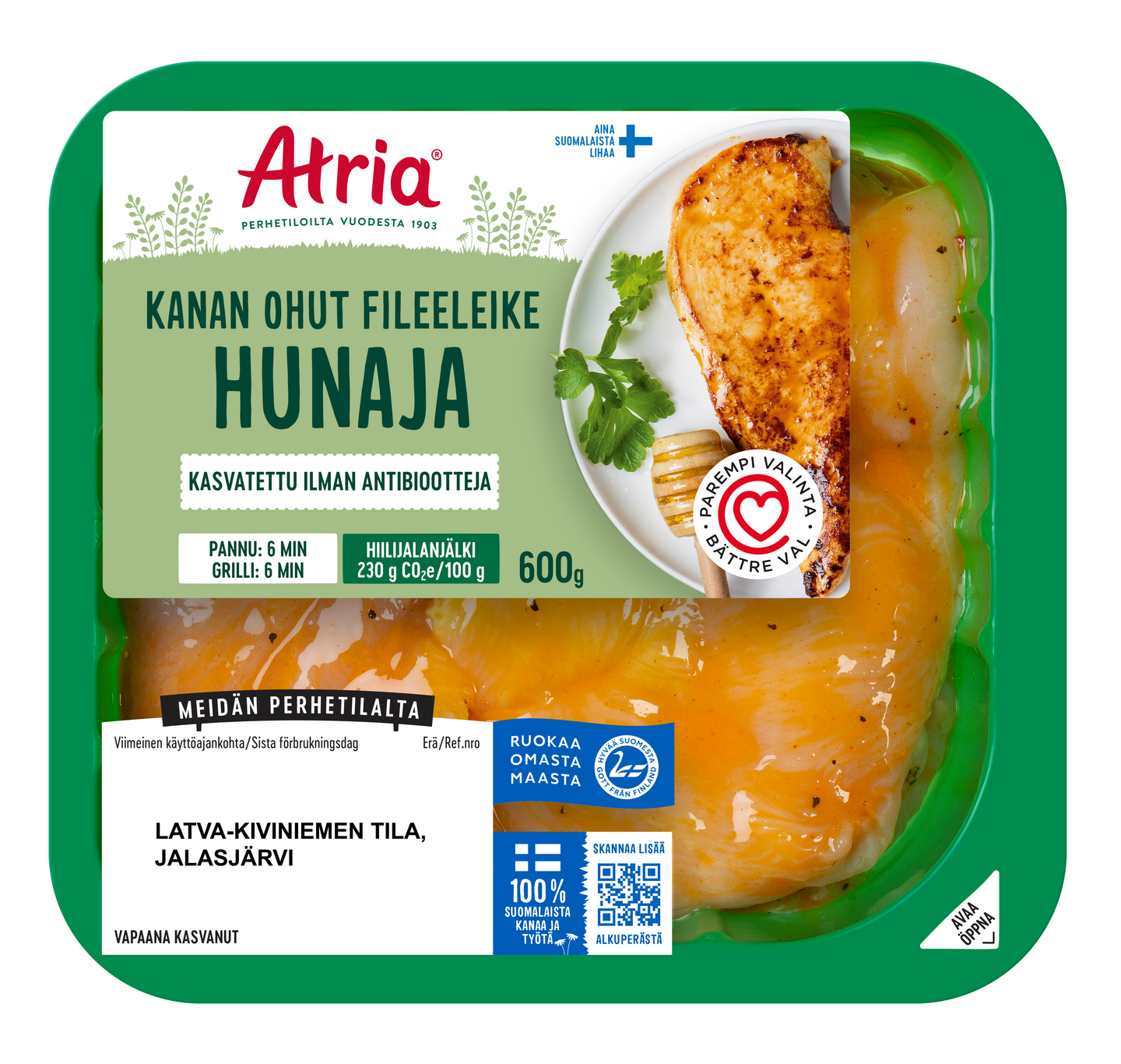 Atria Kanan Ohut Fileeleike Hunaja 600g