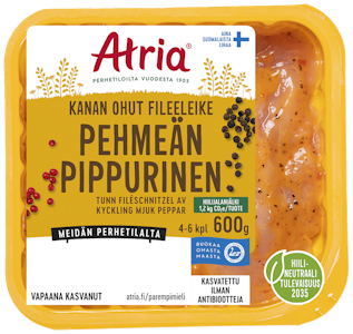 Atria Kanan Ohut Fileeleike Pehmeän Pippurinen 600g