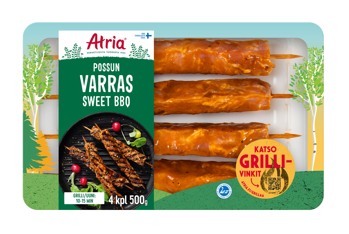 Atria Possun Varras Sweet BBQ 500g