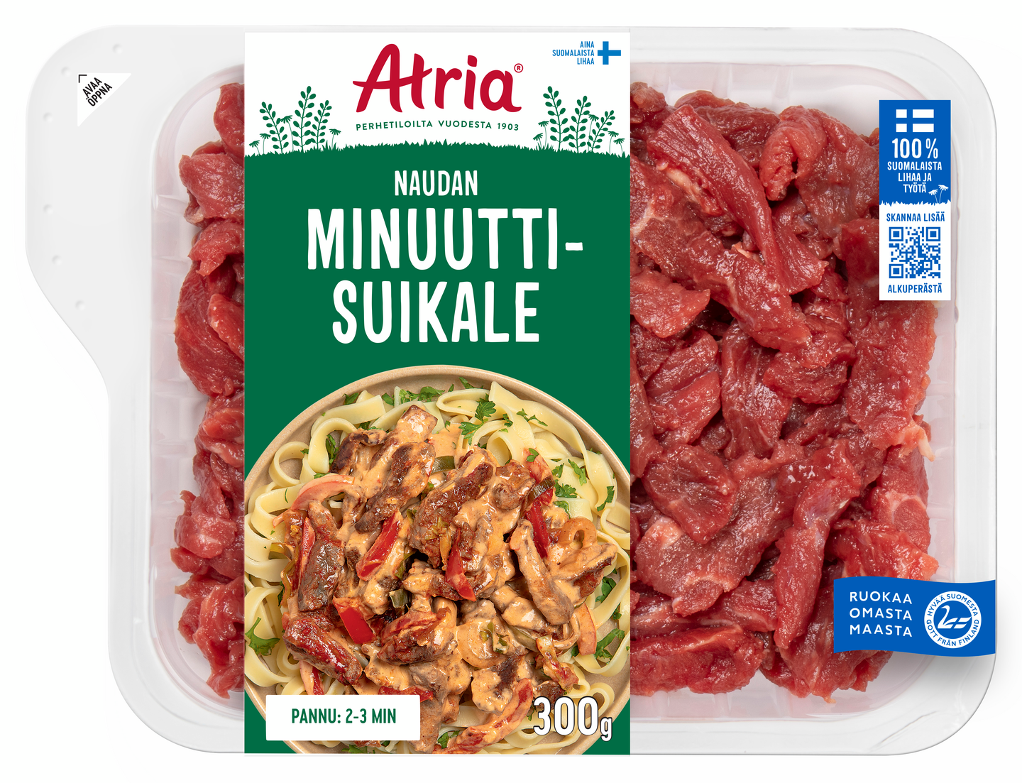 Atria naudan minuuttisuikale 300g