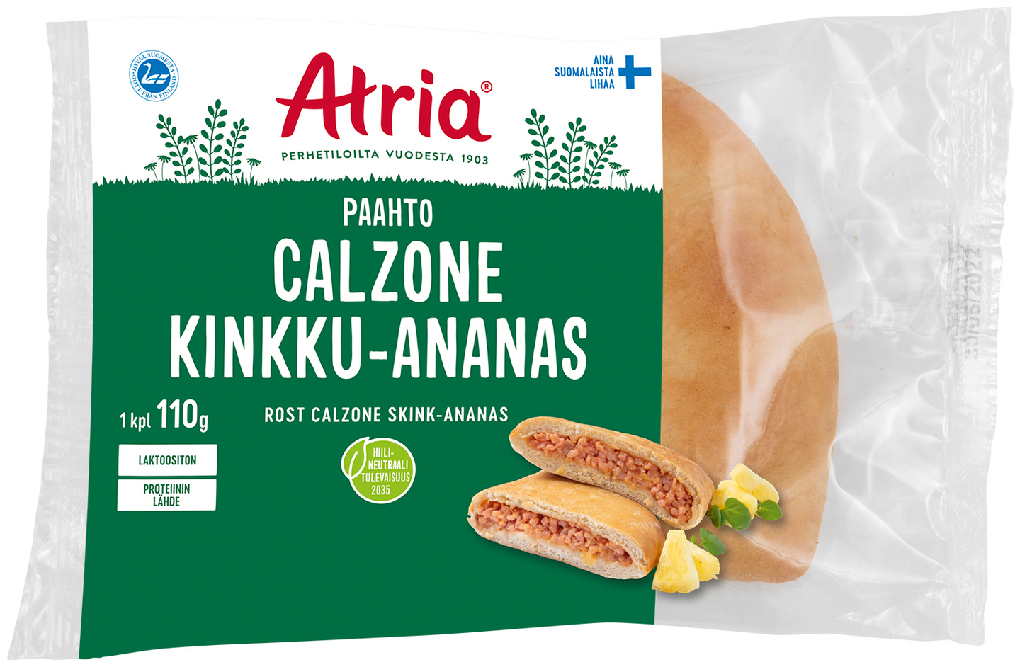 Atria Paahto calzone 110g kinkku-ananas
