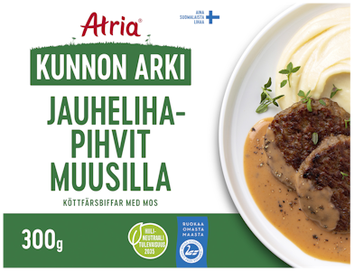 Atria Kunnon Arki jauhelihapihvit muusilla 300g