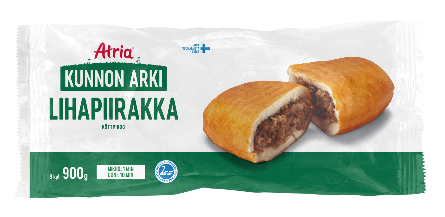 Atria Kunnon Arki lihapiirakka 9kpl 900g