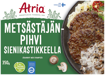 Atria metsästäjänpihvi sienikastikkeella 350g