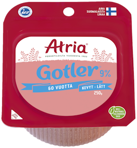 Atria gotler kinkkumakkara kevyt 9% 250g