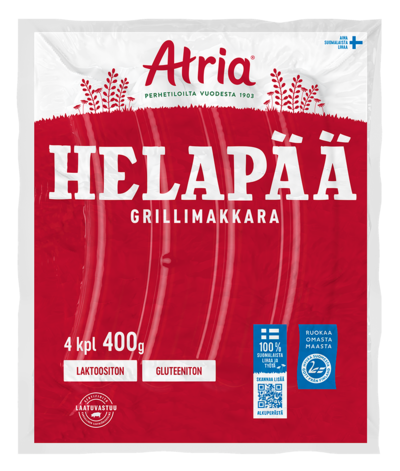 Atria Helapää Grillimakkara 550g