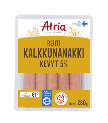 Atria Rehti kalkkunanakki kevyt 5% 280g