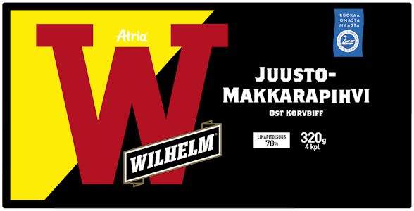 Atria Wilhelm juusto makkarapihvi 320g