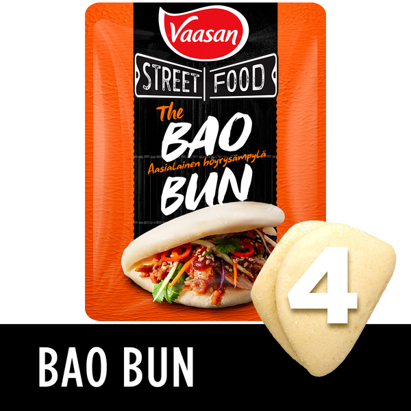 Vaasan Street Food THE BAO höyrysämpylä 200g 4x50g