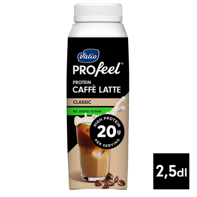 Valio PROfeel protein caffe latte 225ml classic laktoositon