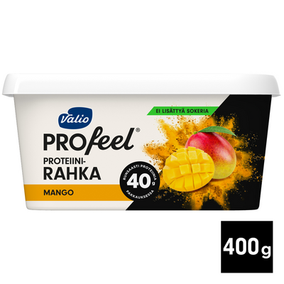 Valio PROfeel proteiinirahka sokeroimaton 400g mango laktoositon