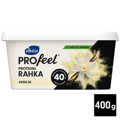 Valio PROfeel proteiinirahka sokeroimaton 400g vanilja laktoositon