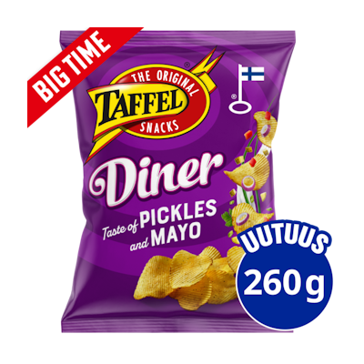 Taffel Diner pickles & mayo maustettu sipsi 260g