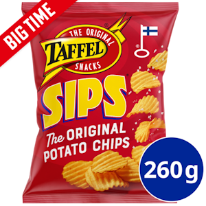 Taffel Sips 260g suolattu poimuperunalastu