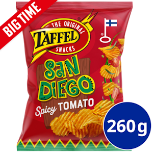 Taffel San Diego spicy tomato maustettu sipsi 260g