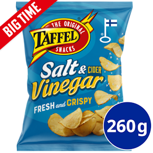 Taffel Salt & Vinegar maustettu sipsi 260g