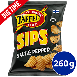 Taffel Sips salt & pepper maustettu sipsi 260g