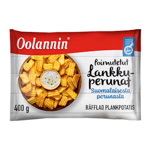 Oolannin poimutetut lankkuperunat 400g pakaste