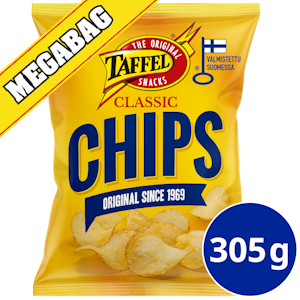 Taffel Chips Classic 305g 168kpl PPA