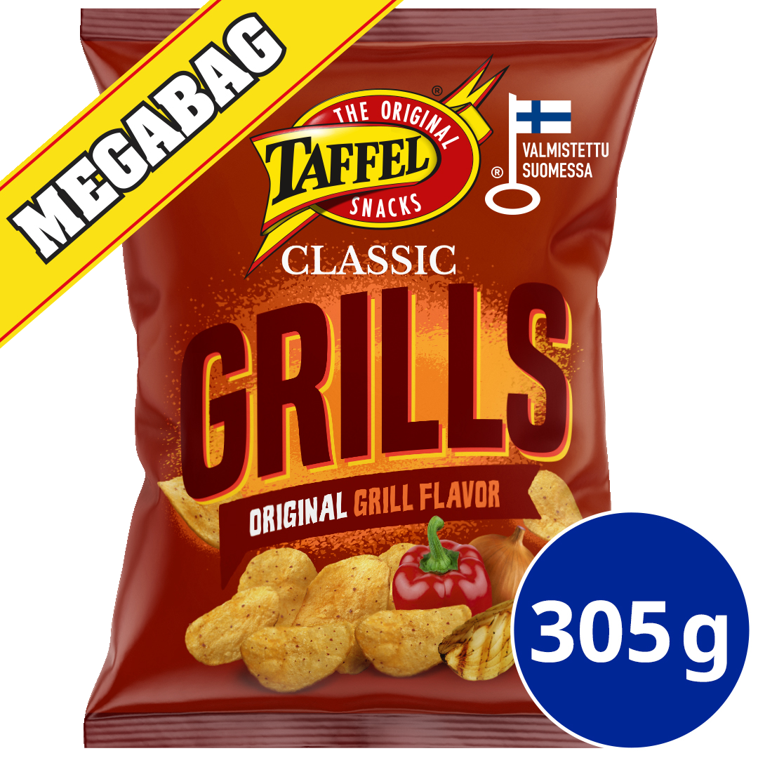 Taffel sipsi Grills Classic 305g maustettu perunalastu
