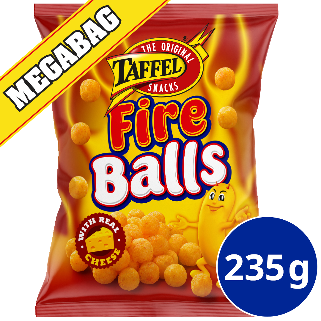 Taffel juustosnacks fire balls 235g
