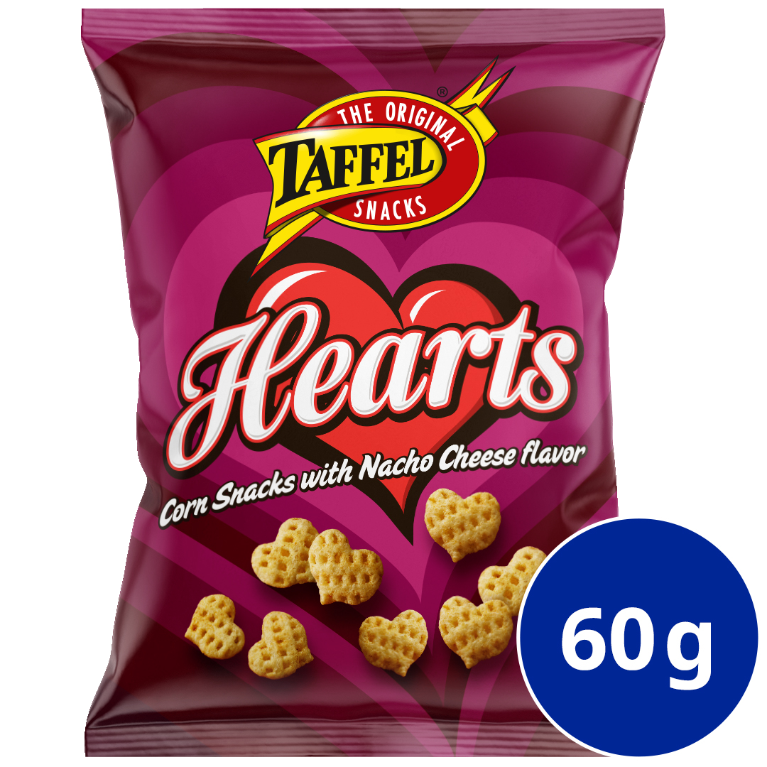 Taffel sipsi Hearts maissisnacks 60g