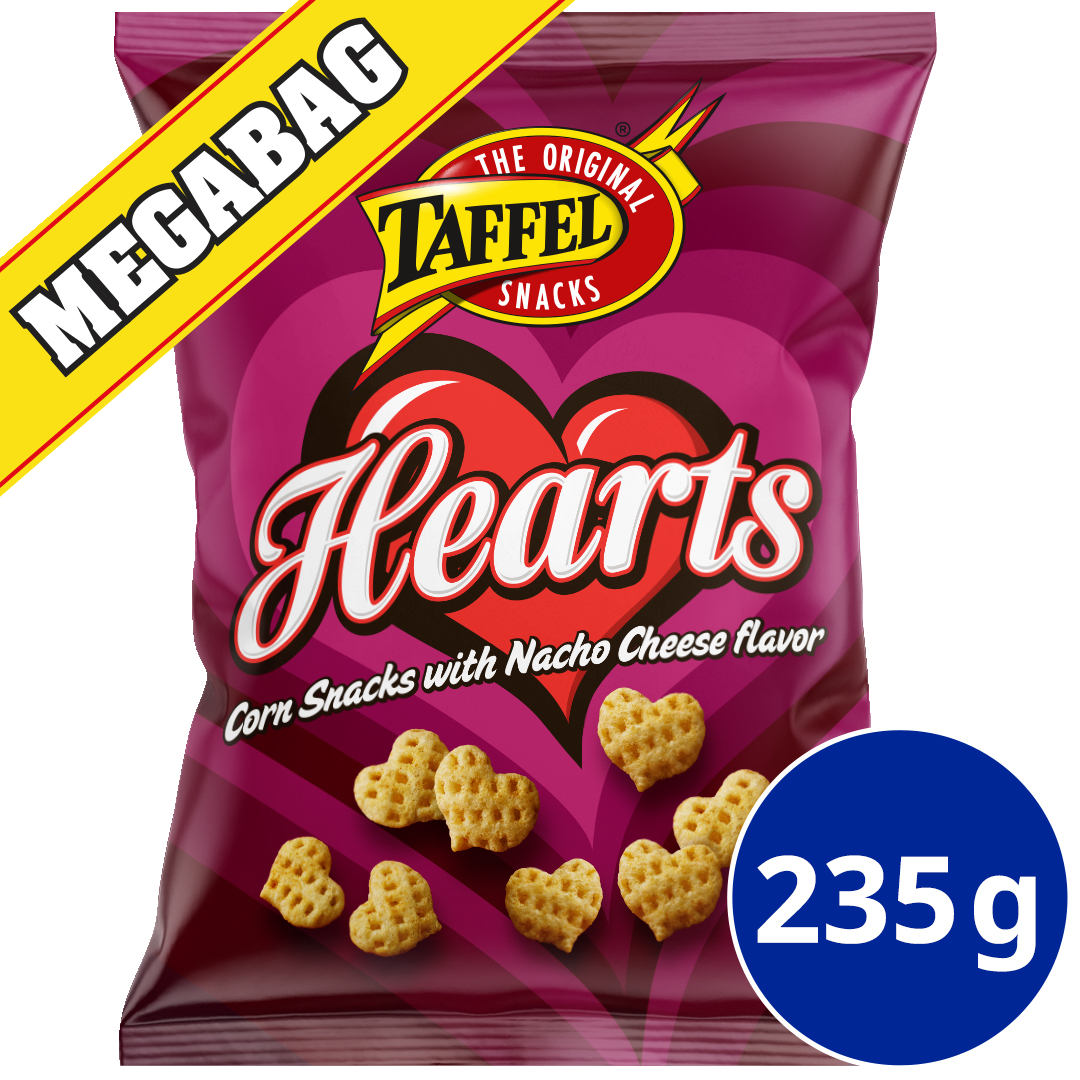Taffel sipsi Hearts maissisnacks 235g