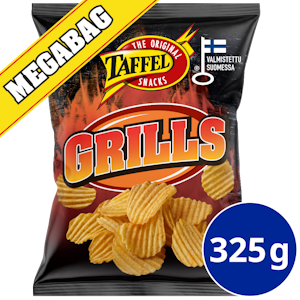 Taffel Grills grillimaustettu perunalastu 325g PUOLILAVA