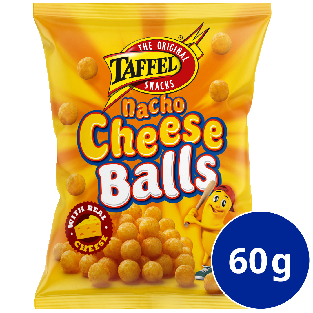 Taffel Nacho Cheese Balls 60g juustosnacks