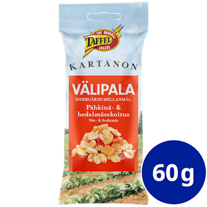 Taffel Kartanon Välipala 60g Pähkinä & hedelmäsekoitus