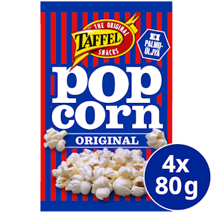 Taffel popcorn Original 4x80g