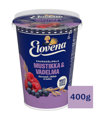 Elovena kauragurtti 400g mustikka-vadelma gluteeniton