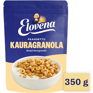 Elovena kauragranola 350g paahdettu-kaura