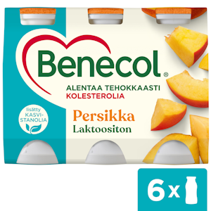 Benecol jogurttijuoma 6x100g persikka