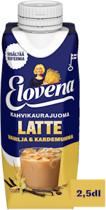 Elovena latte kahvikaurajuoma 2,5dl vanilja-kardemumma UHT