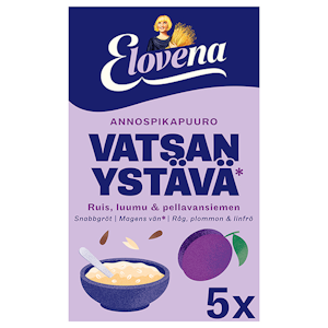 Elovena 175g vatsan ystävä ruis, luumu & pellavansiemen annospikapuuro