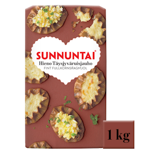 Sunnuntai Hieno täysjyväruisjauho 1kg