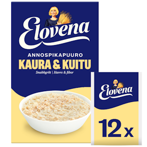 Elovena 12x40g annospikapuuro kaura ja kuitu