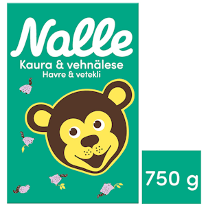 Nalle kuntokaura kaurahiutaleita ja vehnäleseitä 750 g